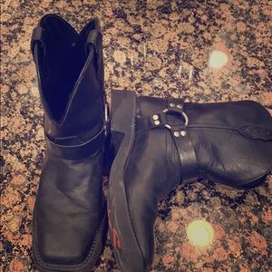 Justin black womens boots